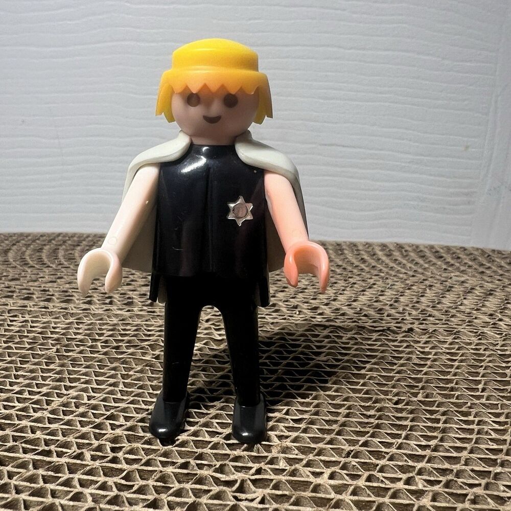 Vintage Playmobil Western Sheriff Figure 1974 Geobra w/ Cape